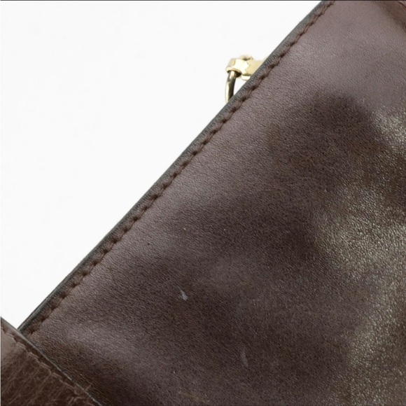 Salvatore Ferragamo Dark Brown Leather Bag - Picture 9 of 10